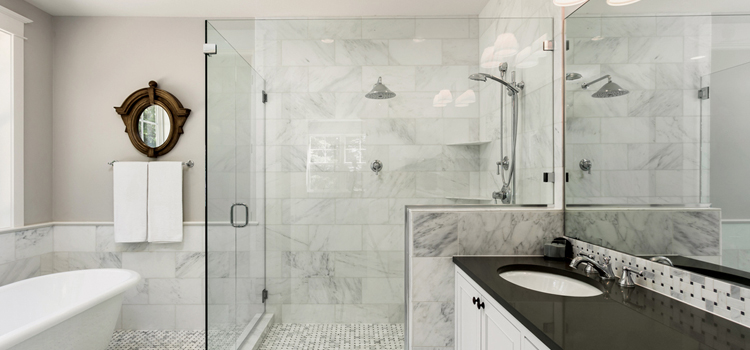 bathroom shower door installation in Desert Palms